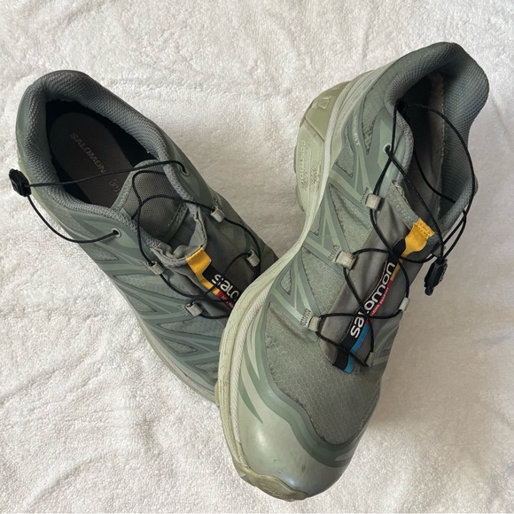 Salomon XT6 Soft Ground Goretex in Desert Sage Green - Picture 1 of 8